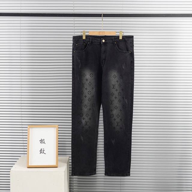 Correct version, top replica, Louis Vuitton Lv washed high-grade gray gradient o