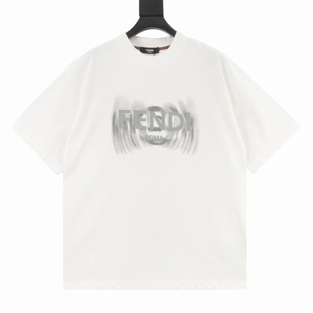 Fendi Fendi 25Ss Rendered Letter Logo Short Sleeve T-shirt Made of high-quality