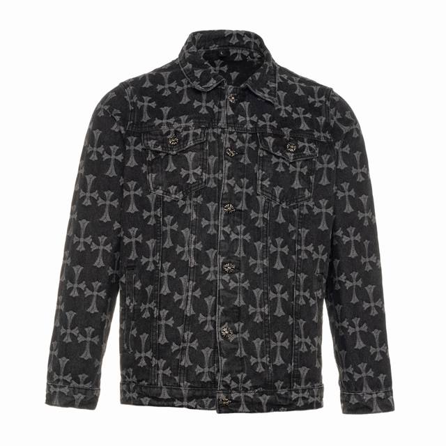 Chrome Hearts Chrome Hearts Double-sided full-print full-logo jacquard dark flow