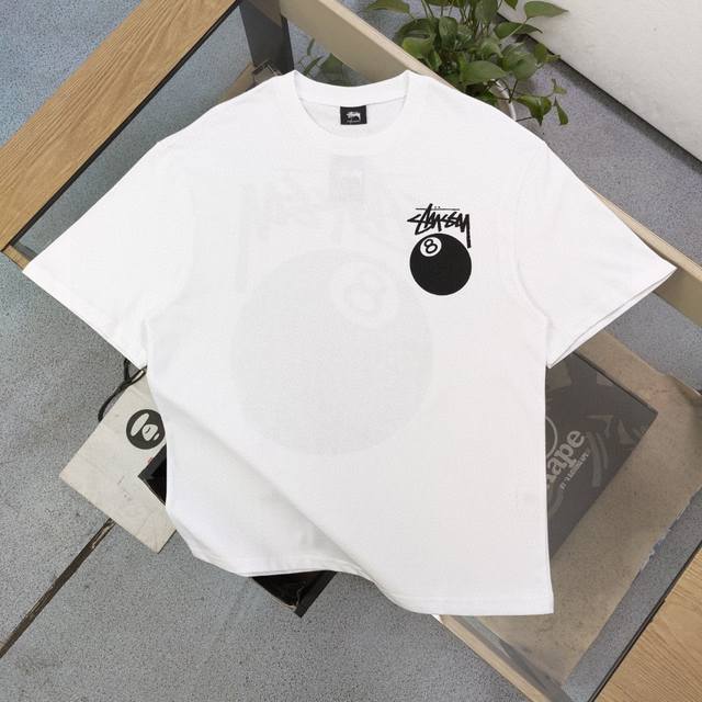 New Model number: Bm121 2025 new Stussy black 8 billiard pattern letter logo pr