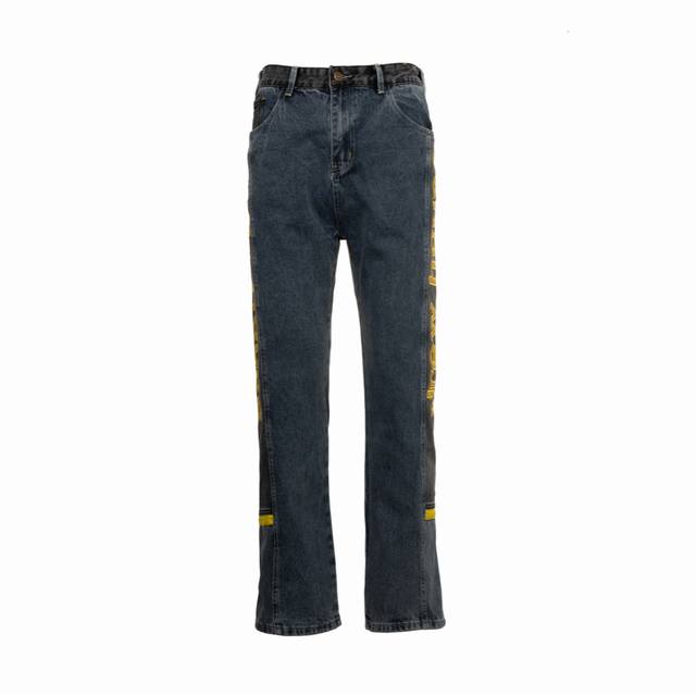Drew House Spliced Washed Embroidered Jeans Derw House's annual masterpiece is a