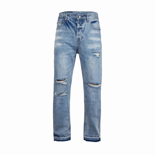 Running volume styleCewesley washed, knife-cut and damaged loose straight Americ