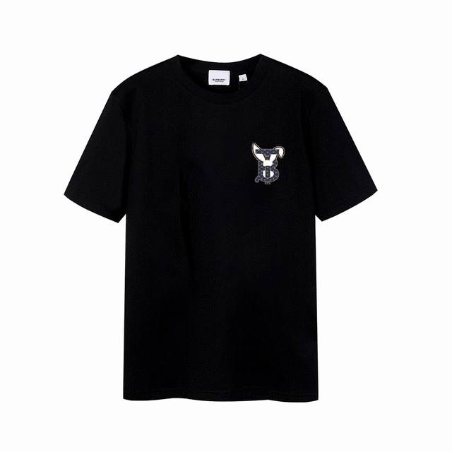 Burberry Burberry bunny logo letter print short sleeves. High version, trendy hi