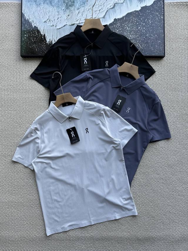 On Running Men's Summer Polo Shirt Quick Dry Outdoor Sports Training Fitness Clo