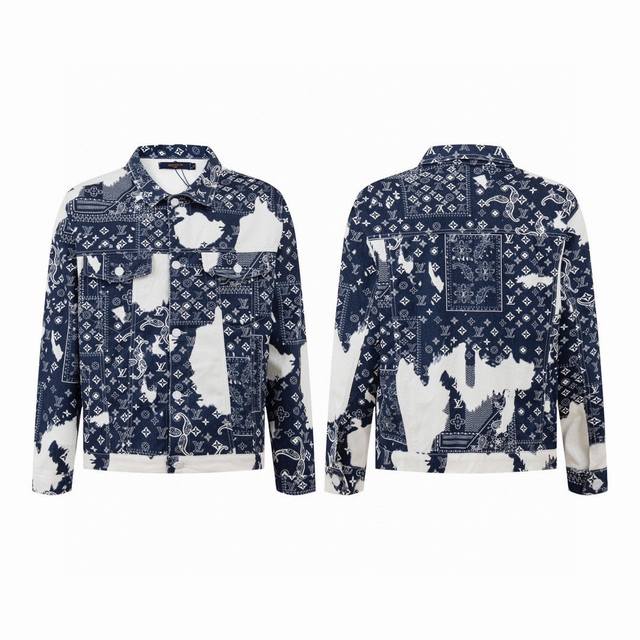 Correct version top replica Louisvuitton 23Fw new cashew flower tie-dye print de