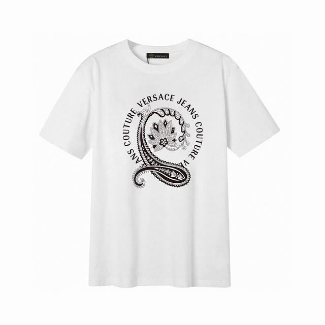 Versace Versace letter short-sleeved T-shirt, simple design looks very generous!