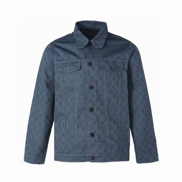 Louis Vuitton Lv Louis Vuitton full print jacquard denim jacket The overall clot