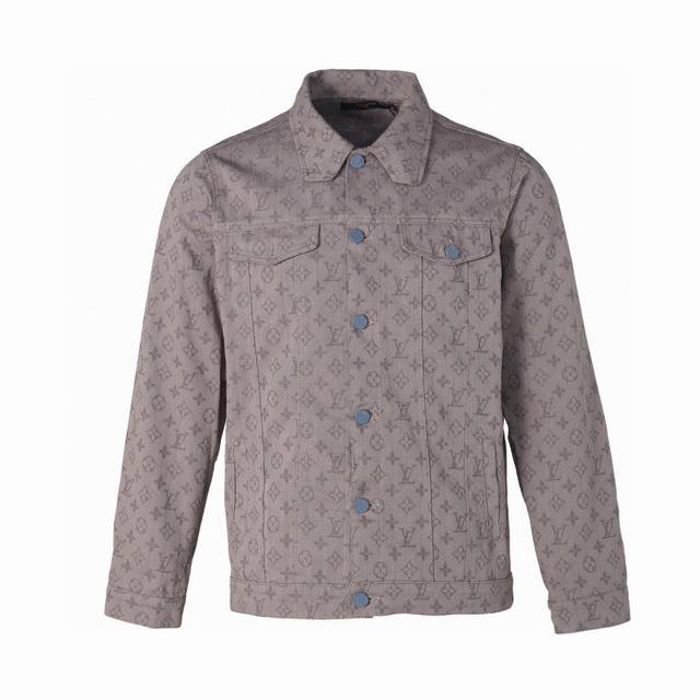 Louis Vuitton Lv Louis Vuitton full print jacquard denim jacket The overall clot