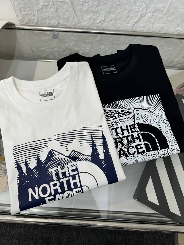 Size S to 3Xl The North Face classic basic style chest sketch logo couple short-
