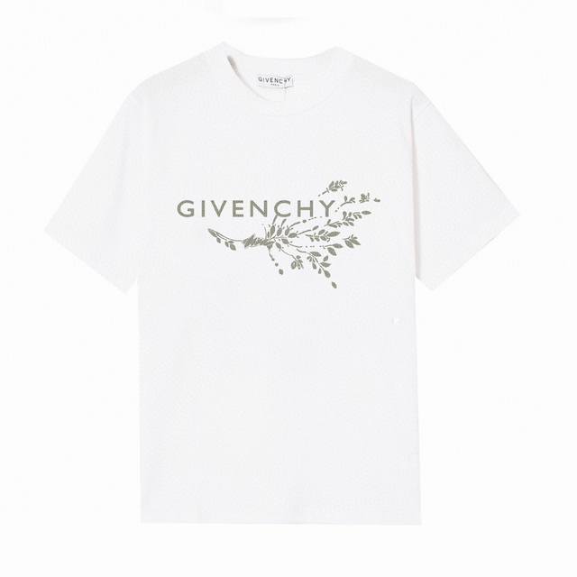 Givenchy Givenchy floral letter short-sleeved T-shirt, simple design looks very