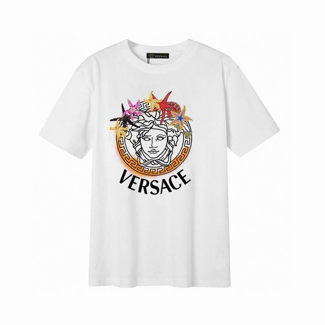 Versace Versace Medusa short-sleeved T-shirt, simple design looks very generous!