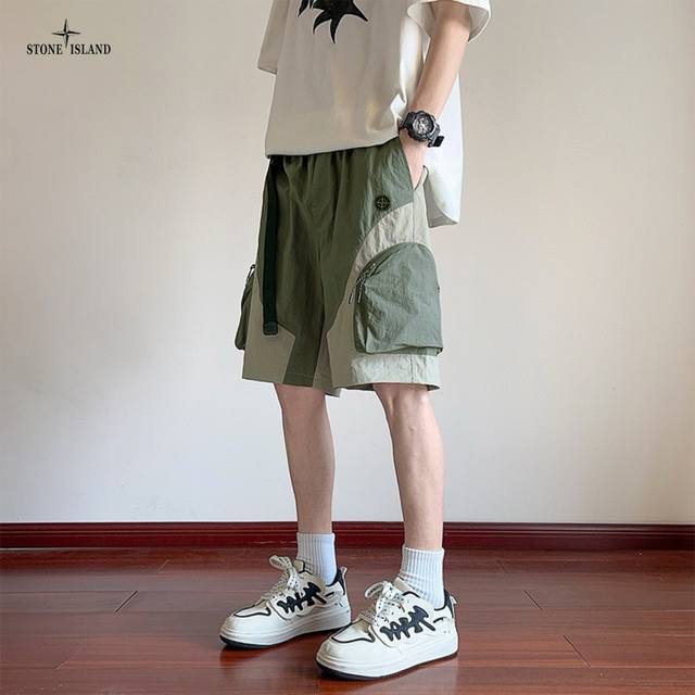 Stone Island Overseas Edition 25Ss New Three-color High-quality Ins Large Pocket