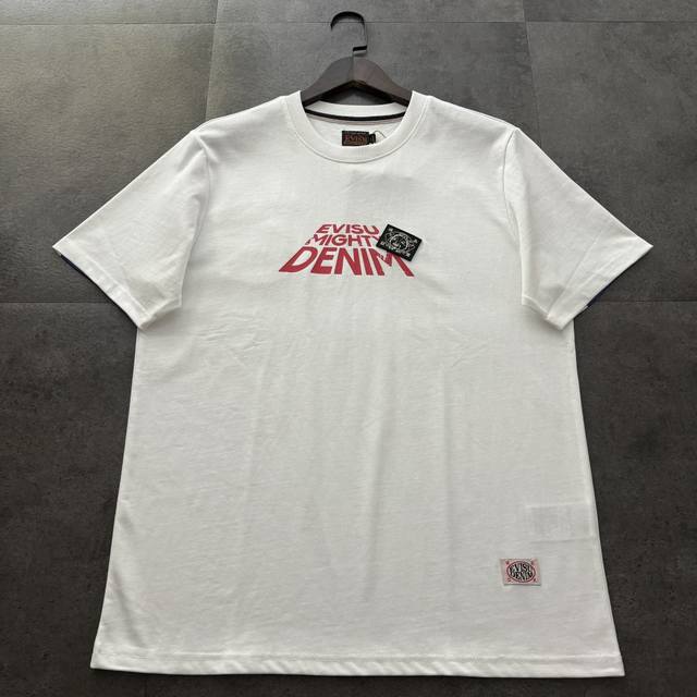 Evisu Fushen 2025 new Buddha head back large M pattern letter T-shirt short slee