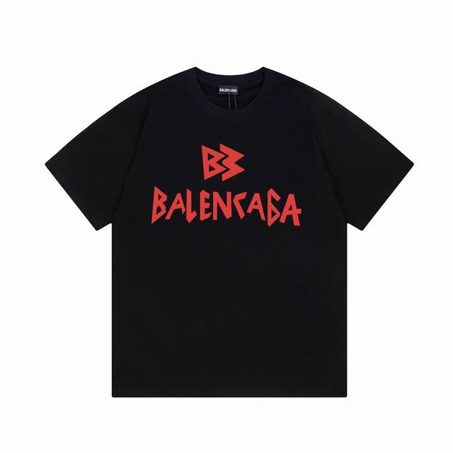 Balenciaga Balenciaga red letter short sleeves, Upgraded quality, exquisite work