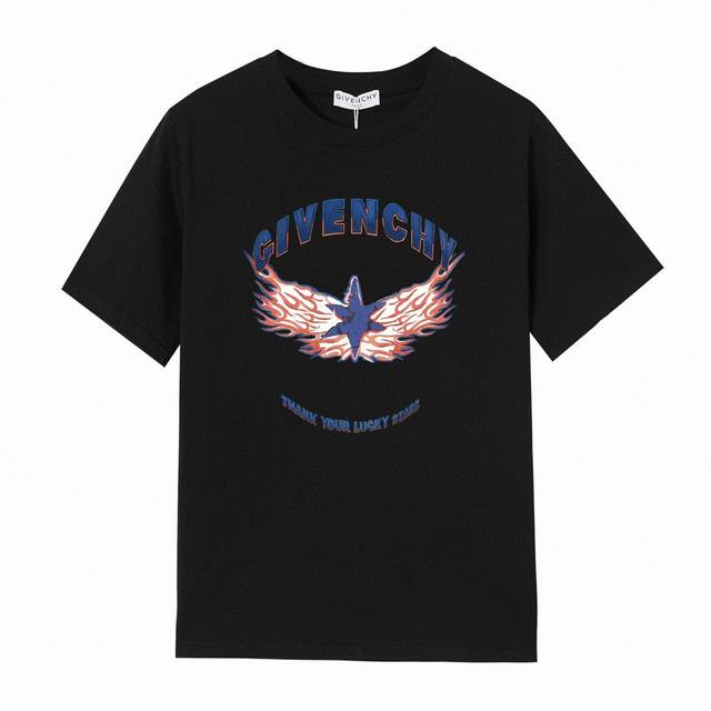 Givenchy Givenchy Spark Letter Short Sleeve T-shirt, simple design looks very ge