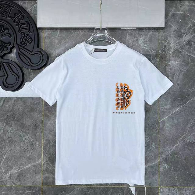 D18 Ch Heavy high version Chrome Heart Sanskrit pure cotton men and women silico