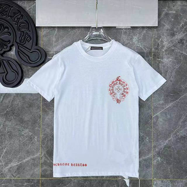 D19 Ch Heavy high version Chrome Heart Sanskrit pure cotton men and women silico
