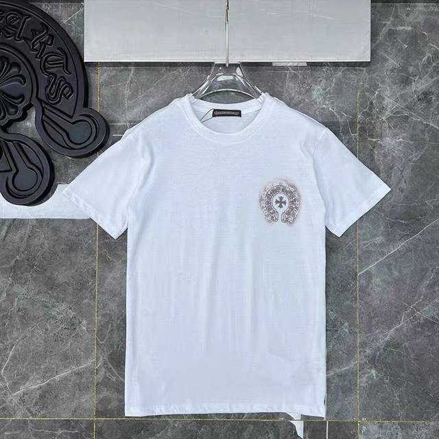 D32 Croxin Chao brand summer new haze T-shirt cross letter printing men and wome