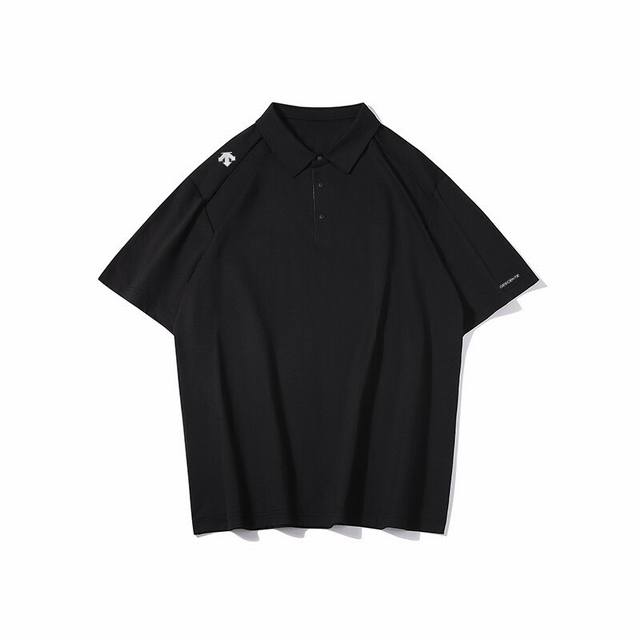 for Descente 25Ss high quality new four-color lapel short sleeve {three-dimensi