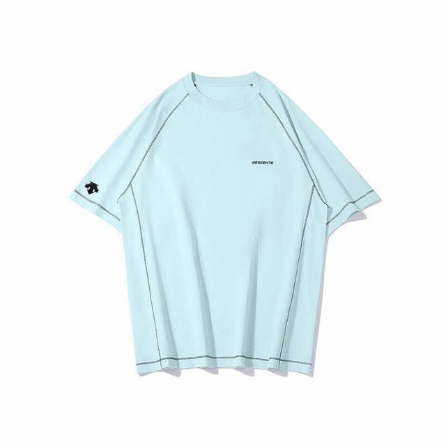 for Descente 25Ss high quality new four-color short-sleeve {three-dimensional s
