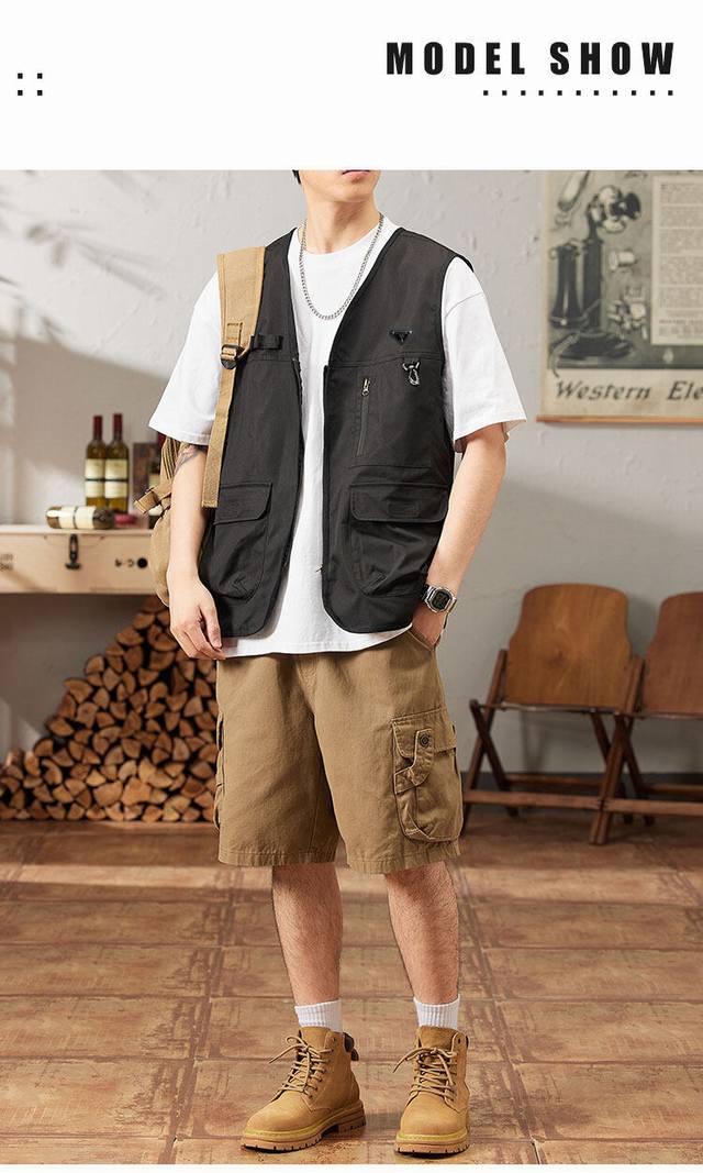 for Prada 25Ss high quality new three-color work jacket vest {special packaging