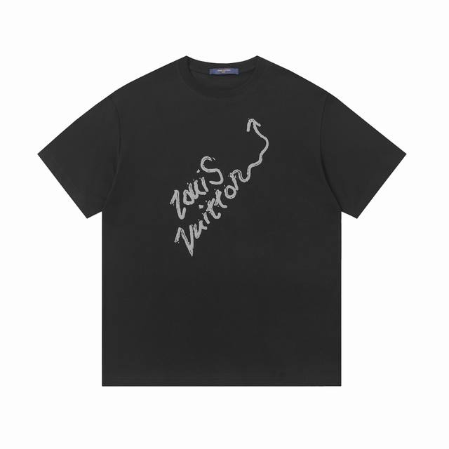 New arrivalLouis Vuitton letter foam printed short-sleevesThe fabric is made of