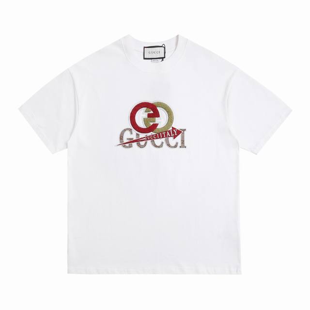 New arrival High version Gucci lamb wool hot label short sleeves Highest versio