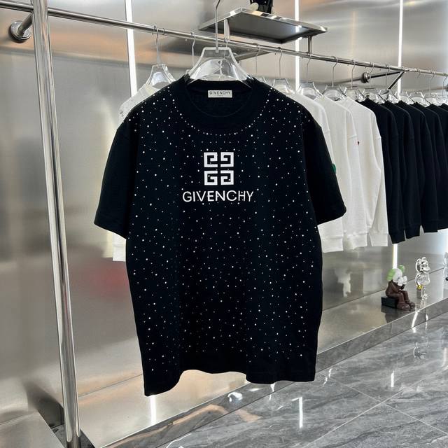 Givenchy Givenchy 2025Ss new letter logo star diamond couple casual short-sleeve