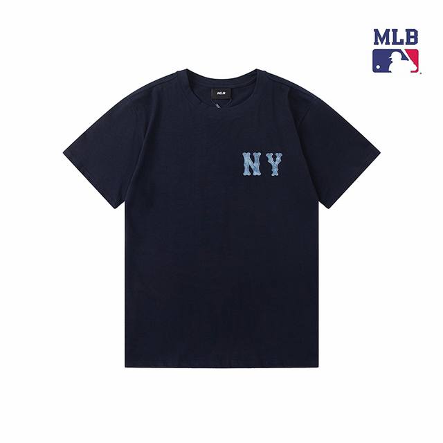 New High version Mlb official large letter Ny Logo sports casual short-sleeved r