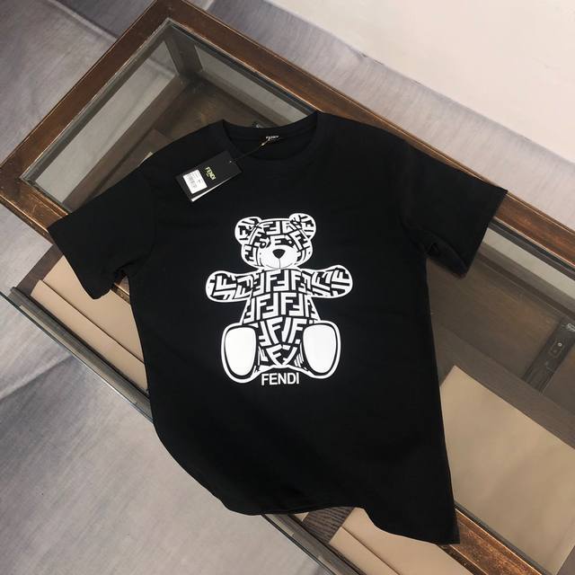 Style number: F030 Fendi Fendi 2025 new summer round neck short-sleeved T-shirt