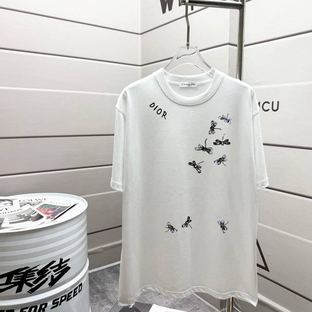 Dior Dior official same style 2025 spring and summer new short-sleeved T-shirt C