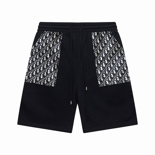 New arrival Dior Dior letter jacquard pocket stitching logo embroidered shorts,