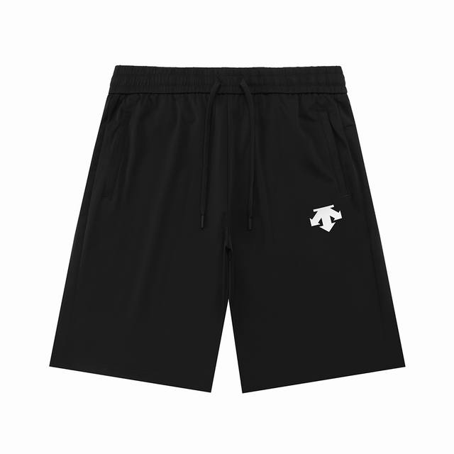 Descente 2025 new three-dimensional convex rubber logo zipper pockets for men an