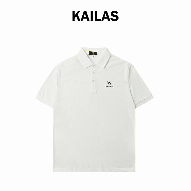 Kailas-Kailas lapel polo shirt embroidered ice cotton short-sleeved T-shirt, cle