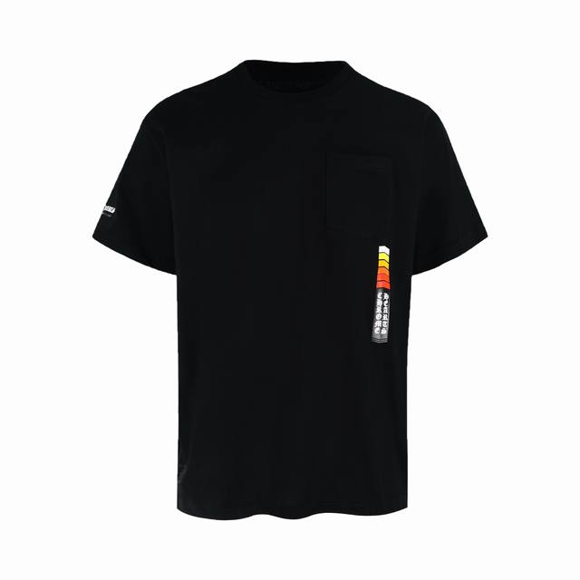 Exclusive supply Ch Chrome Heart Progress Bar Short Sleeve Black Original Somet