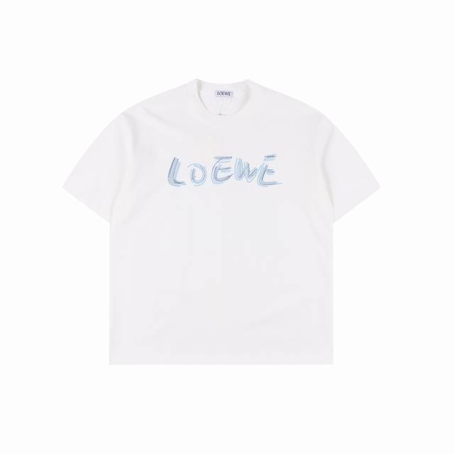 Loewe 25Ss dotted four-leaf clover short-sleeved T-shirt The fabric is made of c