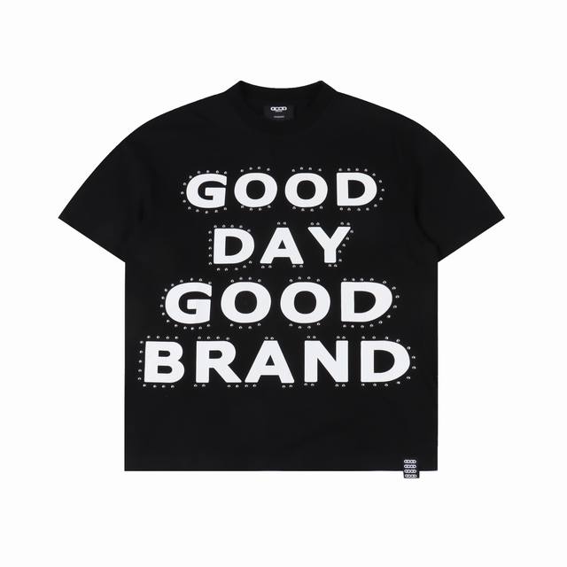 Goodbrand 25Ss Allday rivet crack print loose short sleeves Unisex style Color: