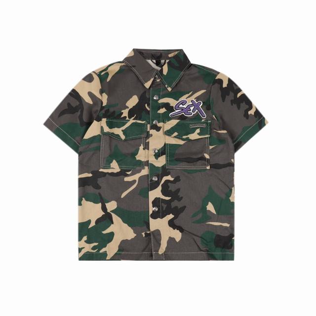 Chrome Hearts Chrome Hearts Camouflage Set Denim Short Sleeves Purchased and dev