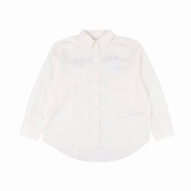 Alo 25 New Linen Long Sleeve Shirt The fabric is made of 100% linen, which is br