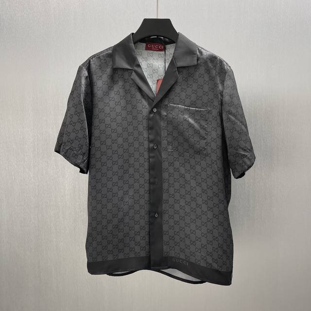 Gu Printed Silk Twill Bowling ShirtSize: S-Xl The Pre-Fall 2025 collection is a