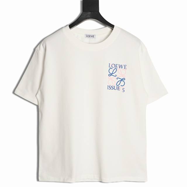 Loewe 25Ss Overlapping Letter Short Sleeve T-shirt The fabric is made of customi