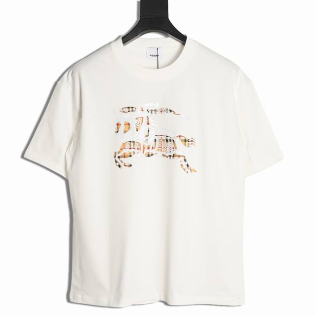 Burberry 25Ss Plaid Warhorse Short Sleeve T-shirt The fabric is made of customiz