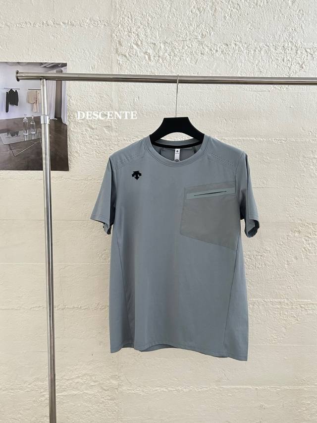 for - Descente outdoor round neck quick-drying short-sleeved T-shirt, multiple