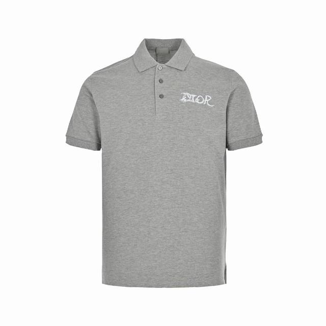 Dior 22Ss embroidered cloud letters Polo short sleeves Dior 22Ss embroidered clo