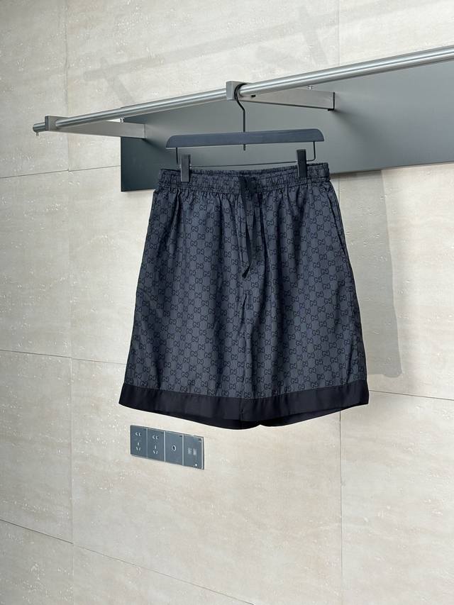 Gucci* Gucci 25Ss early autumn new silk sports beach shorts All over the body do