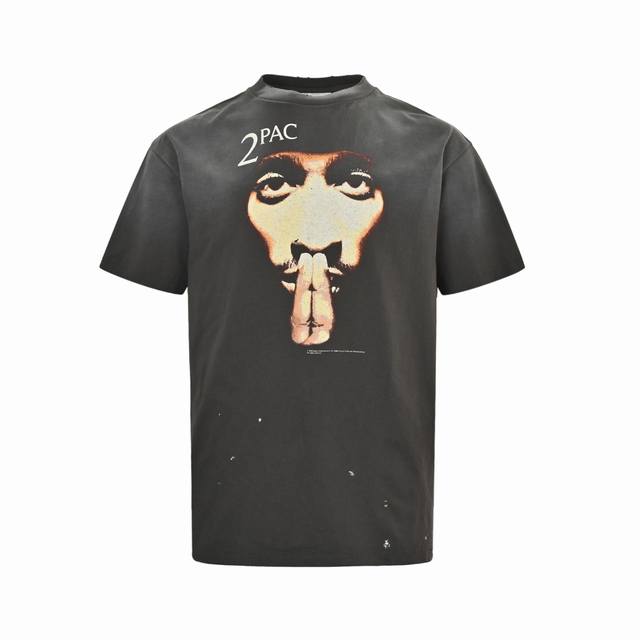 Saint Michael 25Ss 2Pac character print short sleeves The overall fabric is 100%