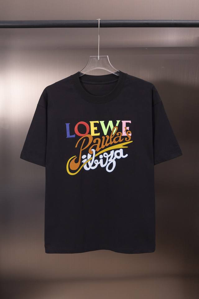 Loew new series Logo short sleeves are made of pure cotton high-weight fabric. T