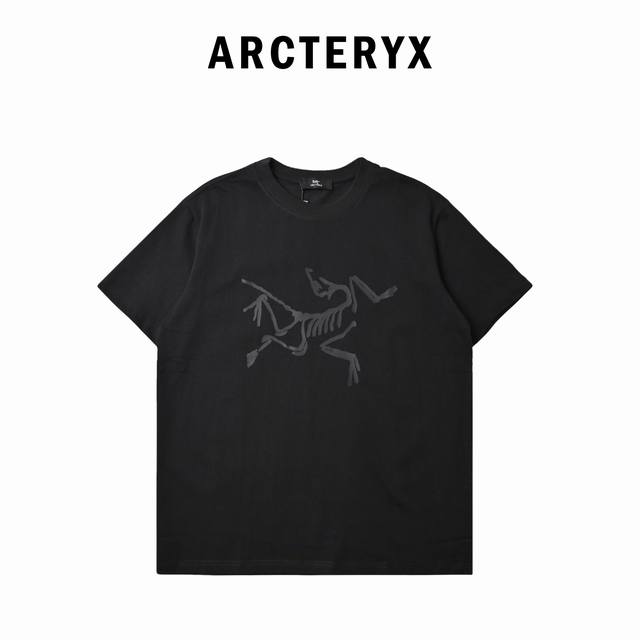 Ayc Teryx Arc'teryx chest bird logo printed short-sleeved T-shirt The fabric is