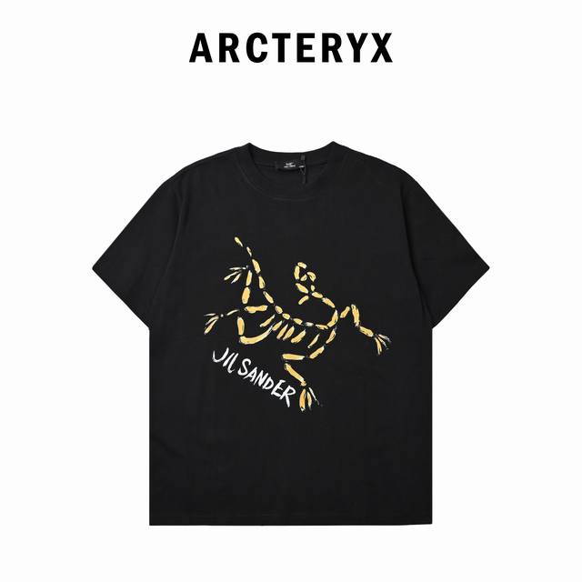Arc'Teryx co-branded Jil Sander hand-painted bird print short-sleeved T-shirt Th
