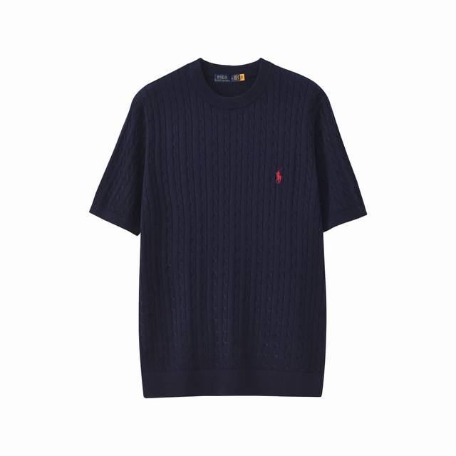 New arrival! Ralph Lauren's new summer twist knight men's knitted round neck sh